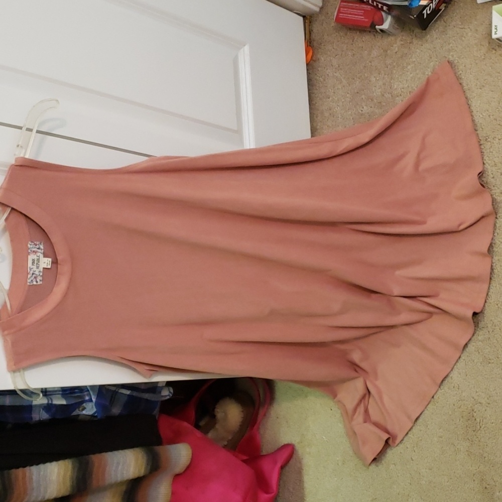 Suede BlushPink Mini dress